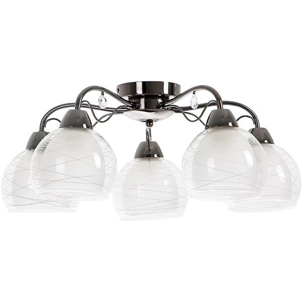 Люстра Accento Lighting Torino ALHu-HKC31213/5 черный хром