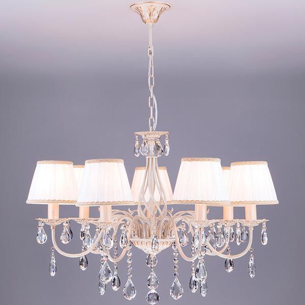 Люстра подвесная Strotskis Cape Coral 7x40 Вт E14 бело-золотистый 3637/7 