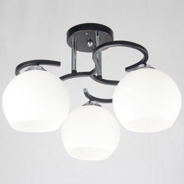 Люстра стельова Геотон С479-3 3x60 Вт E27 чорний 