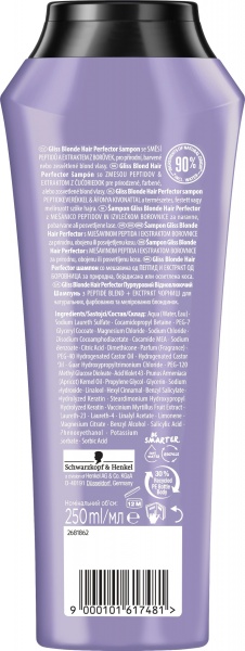 Шампунь Gliss Blonde Hair Perfector для светлых волос 250 мл