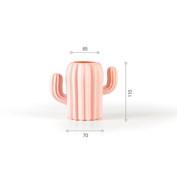 Ваза пластиковая MVM DH-FLOWERS-02 PINK 11 см 