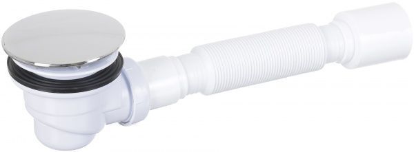 Сифон для поддона ScandiSPA для душевых кабин и низких поддонов h65/d90