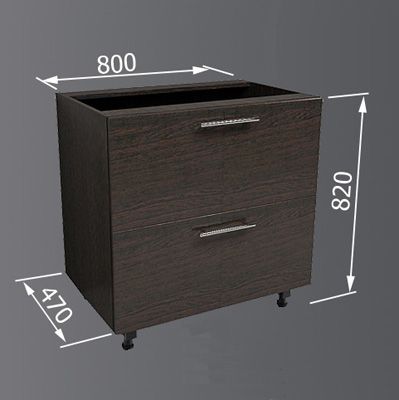 Тумба нижня Betta 2 80x82x54 см венге