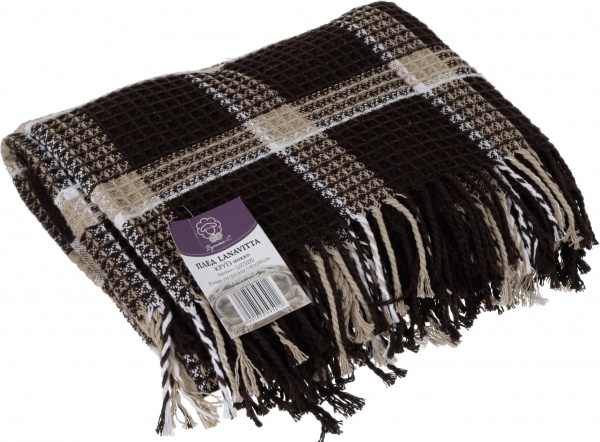 Плед Круиз 140x200 см мокко Lanavitta 