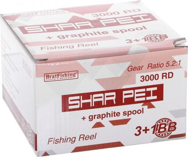 Катушка BratFishing НС0004428 Sharpei 3000FD