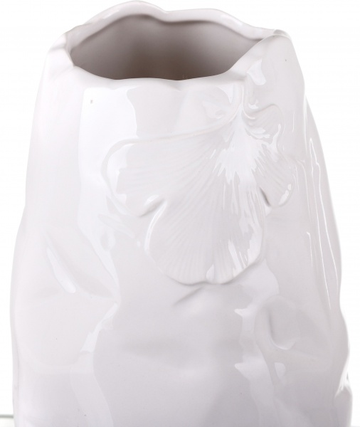 Ваза керамическая Coconut DLP20148A-2 20 см белая 