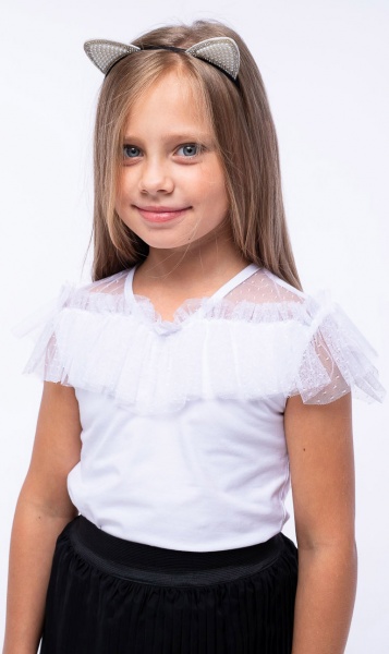 Блуза Vidoli G-21938S р.134 белый 