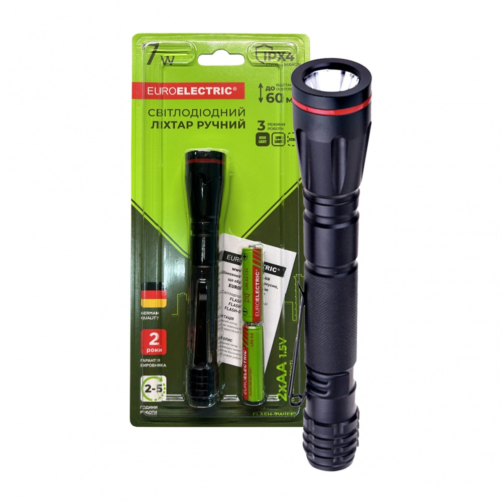 Фонарь Eurolamp FLASH-7W (EE) черный