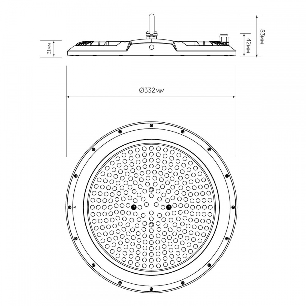 Світильник консольний LED CONCEPT TONREE UF 200 Вт чорний