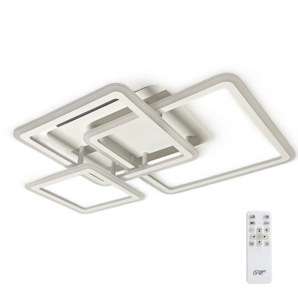 Люстра потолочная LIGHT SET MAVKA LED 6561 S 75 Вт белый