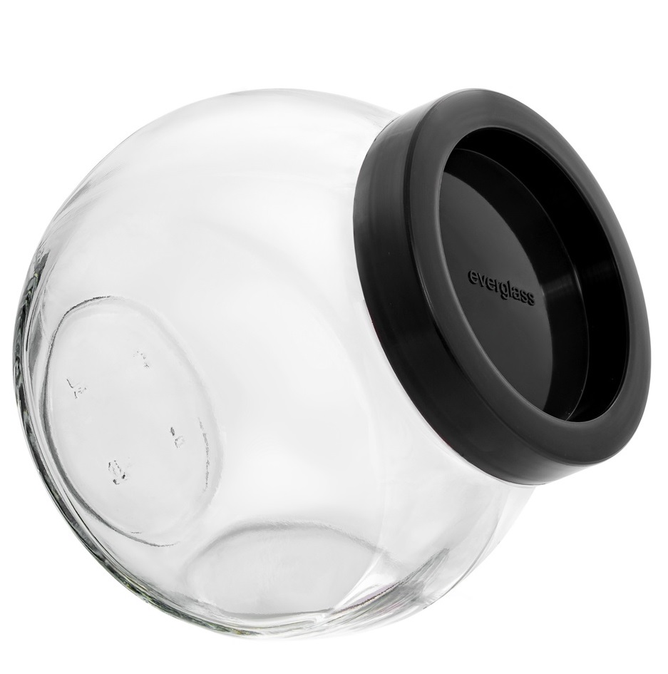 Емкость для сыпучих Everglass Sweet New 1,73 л черная