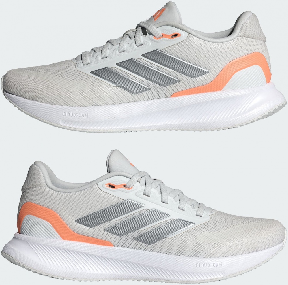 Кроссовки женские Adidas RUNFALCON 5 W CRYWHT/IRONMT/BEAORA JQ9401 р.42 серые