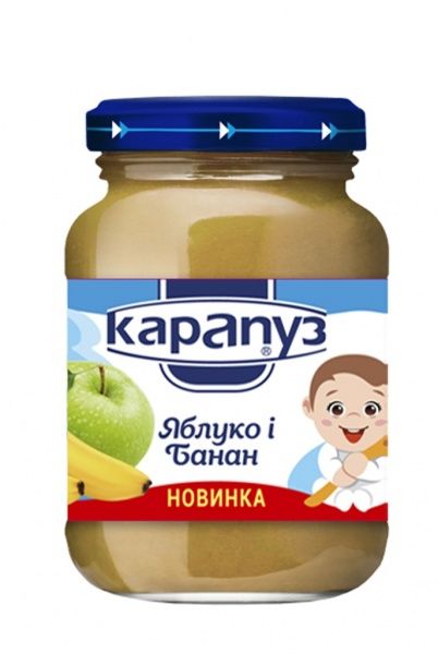 Пюре яблуко, банан Карапуз 