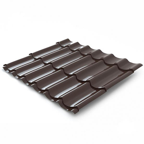 Металлочерепица PSM 1180x2250 мм RAL 8017 коричневая
