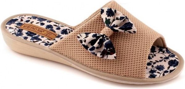 Обувь домашняя БЕЛСТА Бант р. 40 бежевый 87-12/3046 