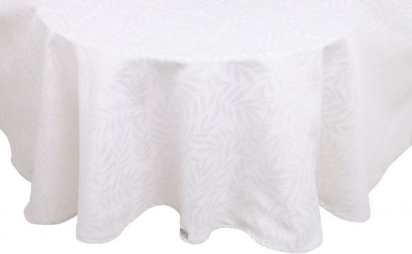 Скатерть Эльза d200 белое серебро Прованс 