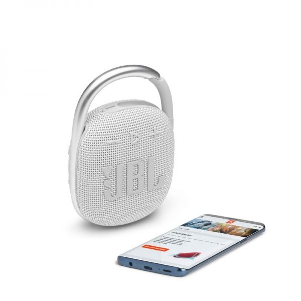Портативна колонка JBL® Clip 4 1.1 white (JBLCLIP4WHT)