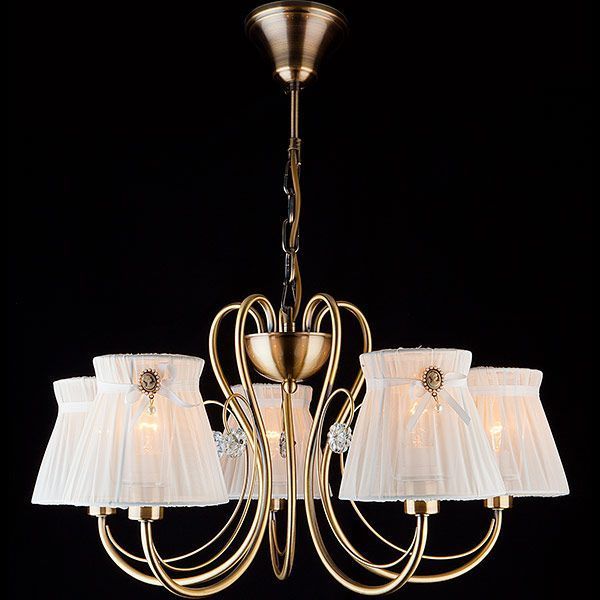 Люстра підвісна Strotskis Belle 5x40 Вт E14 антична бронза 60039/5 