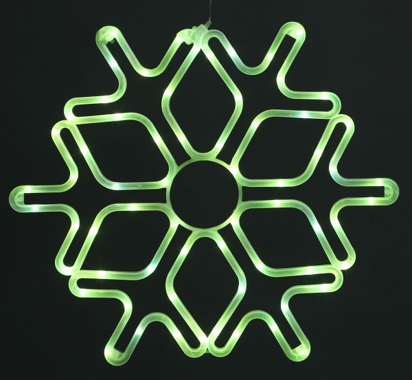 Декорация новогодняя Феєрія снежинка QC4011 светодиодная (LED) 65 ламп 0,51 м 