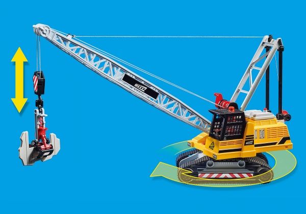 Конструктор Playmobil Кабельный экскаватор со строительной секцией 70442