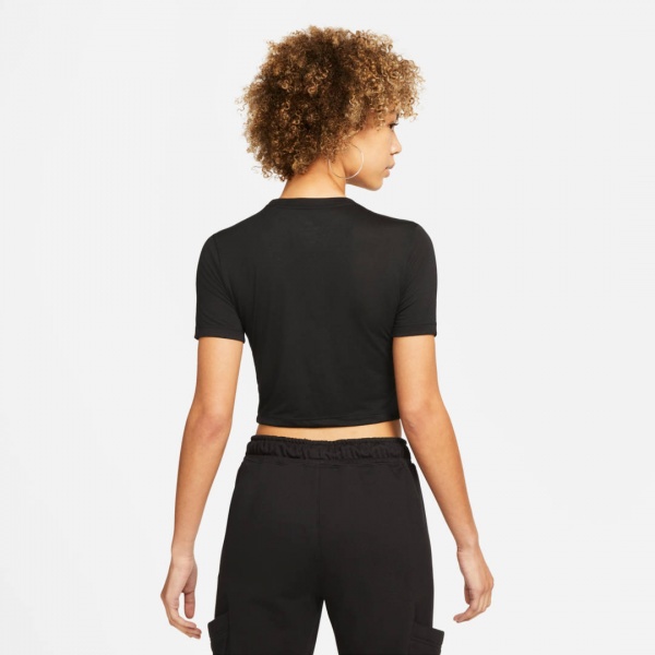 Футболка Nike W NSW TEE SLIM CRP AIR DN5852-010 р.XL чорний