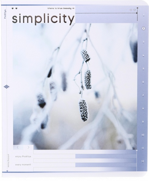 Тетрадь школьная 48 листов в клетку Айвори серия 4