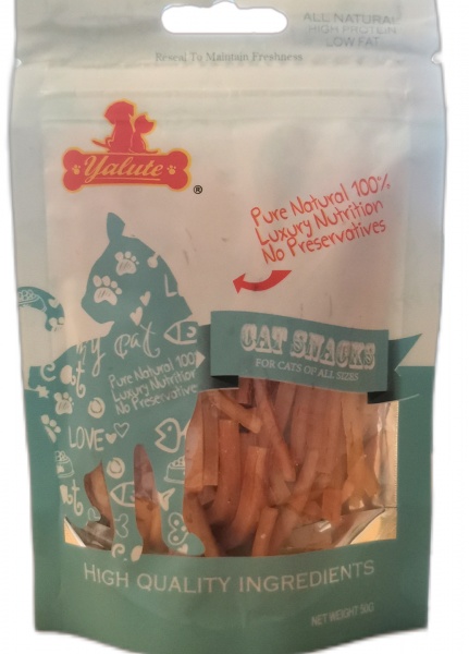 Снеки Yalute Foods Short Chicken Slices шматочки курки 50 г