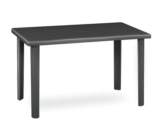 Стол пластиковый Marshall 70x120 см графит