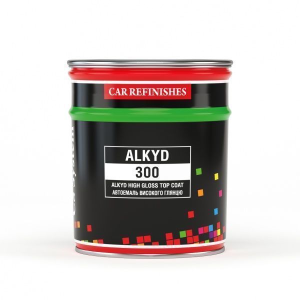 Автоэмаль аклкидная 300 CS System 800 мл 601 Черная