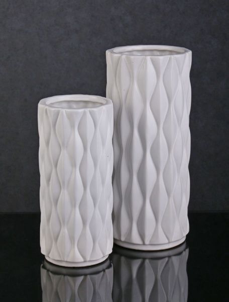 Ваза Knit 12,5х12,5х29 см біла