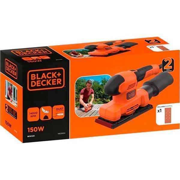 Вібраційна шліфмашина Black+Decker BEW220