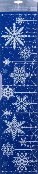 Декоративная наклейка новогодняя в ассортименте BCC040710 15x64 см