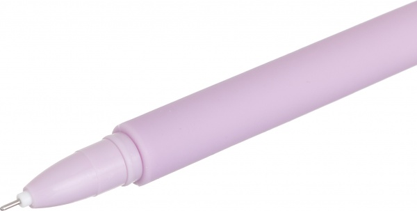 Ручка гелевая фиолетовая Киса чернило синее 