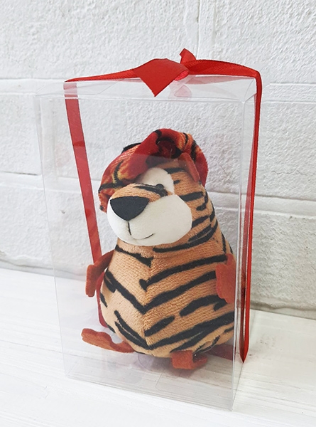 Сувенір новорічний текстильний Тигреня 10 см 