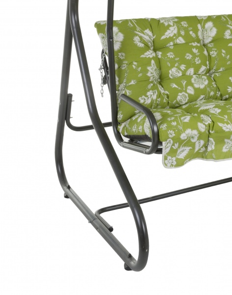 Качели с навесом Patio Milano зеленый принт 220х157х134 см 461641 