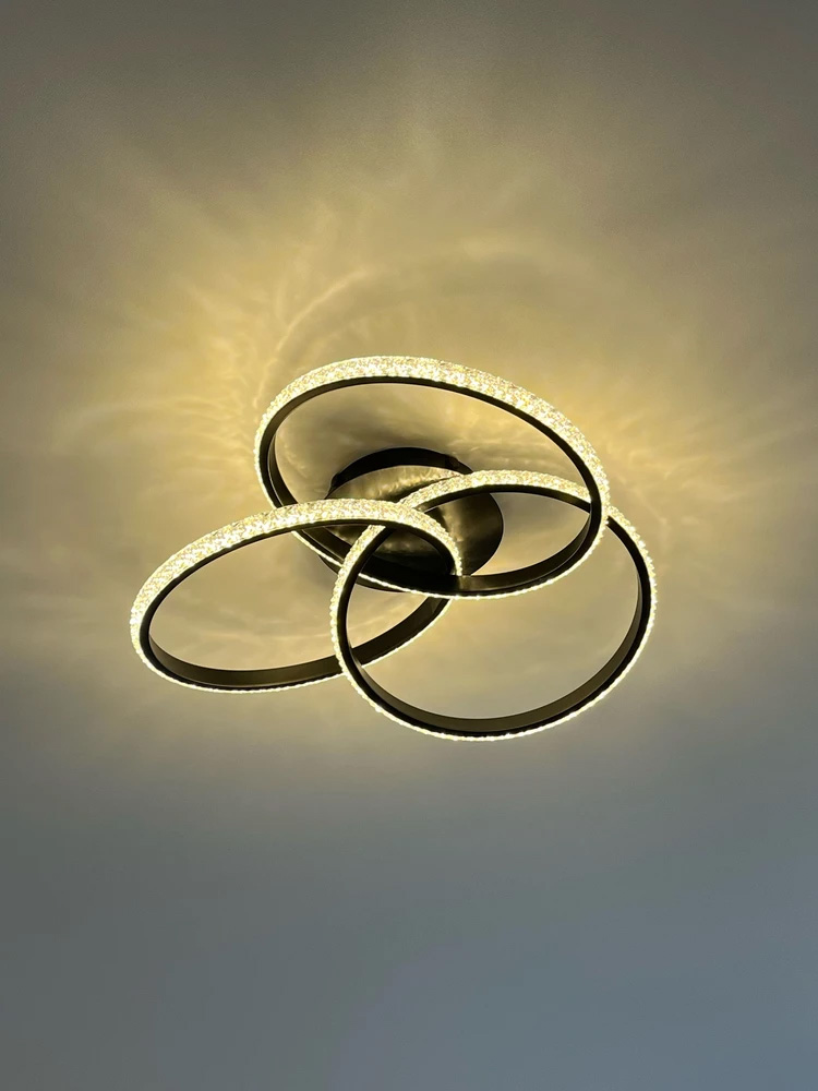 Люстра светодиодная ESLLSE VITA 3x80 Вт LED-модуль черный 10124