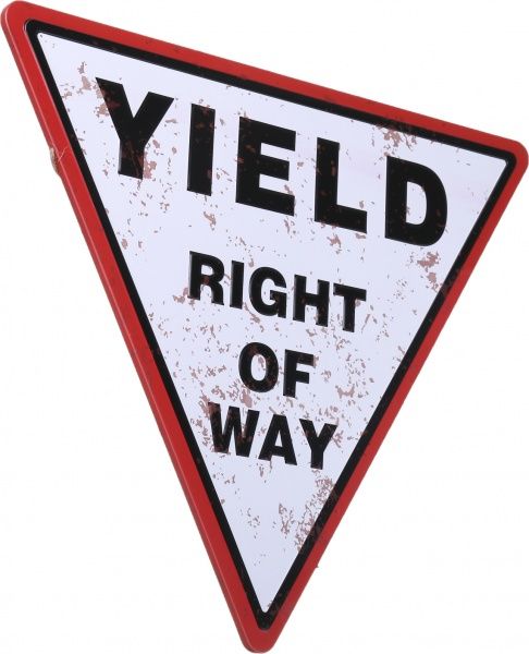 Табличка жестяная печатная Triangle 30x30 см в ассортименте 