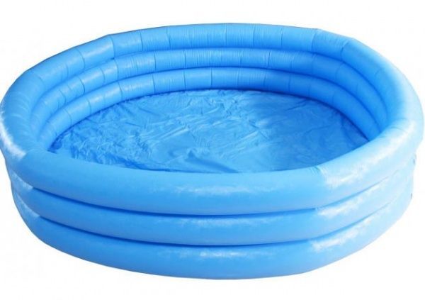 Басейн Intex 58446 дитячий, 3 кільця, 168-41 см. синій