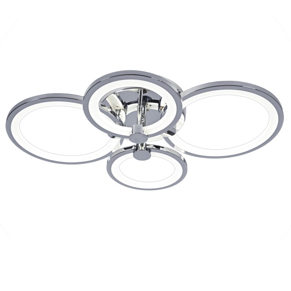 Люстра світлодіодна Victoria Lighting з пультом д/к 75 Вт хром Argo/PL4 chrome 