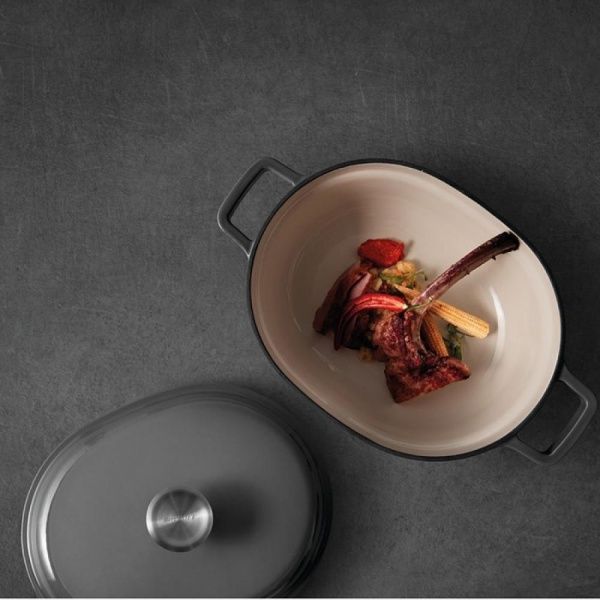 Каструля з кришкою овальна GEM 4,1 л 2307353 BergHOFF