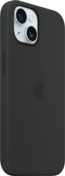 Чехол Apple Silicone Case with MagSafe для Apple iPhone 15 black (MT0J3ZM/A)
