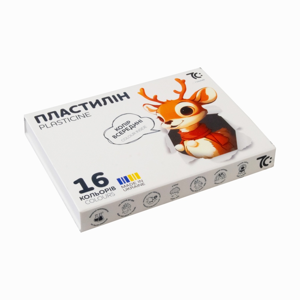 Пластилин восковый 16 цветов 7C31602 7С: