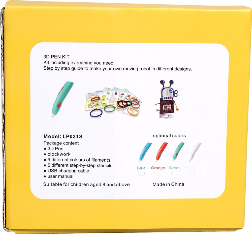 Набор 3D Pen Kit 3D-ручка с набором эко пластика PLA LP031S