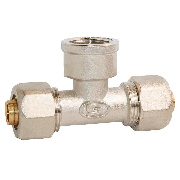 Трійник обжимний внутрішній Gross 26х3/4'х26