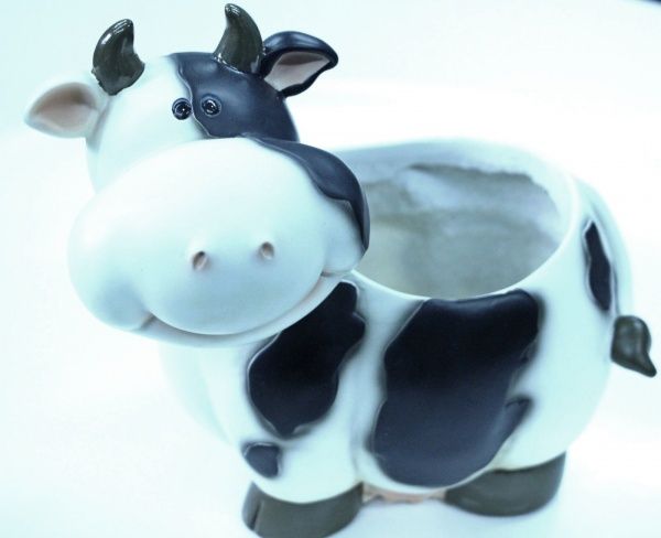 Фигура садовая Elsa Кашпо Коровка HP07057