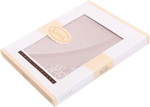 Скатерть Caramel d160 бежевый Karna 