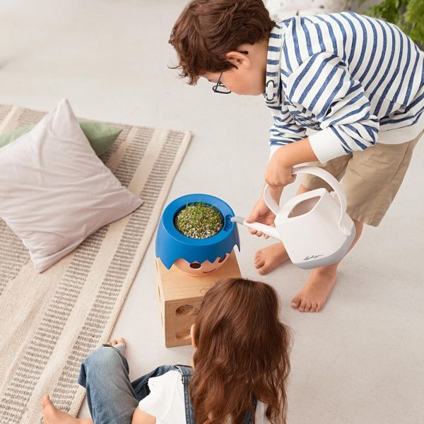 Кашпо пластиковое Lechuza OJO для детей круглый 0,25л синий 