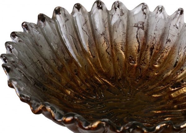 Фруктовница коричневая стеклянная Royal 42 см Antonio Tammaro