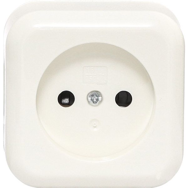 Розетка без заземления Expert Power без шторок кремовый HSN-SCP.H3A20G1WTG-CR