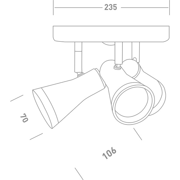 Спот Maxus Spot Light MSL-02R 3x4 Вт белый 